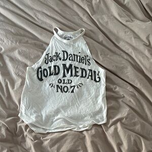 Lucky Brand Cream Graphic Tank Women’s Size Small